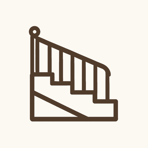 Escalier sur mesure quart tournant